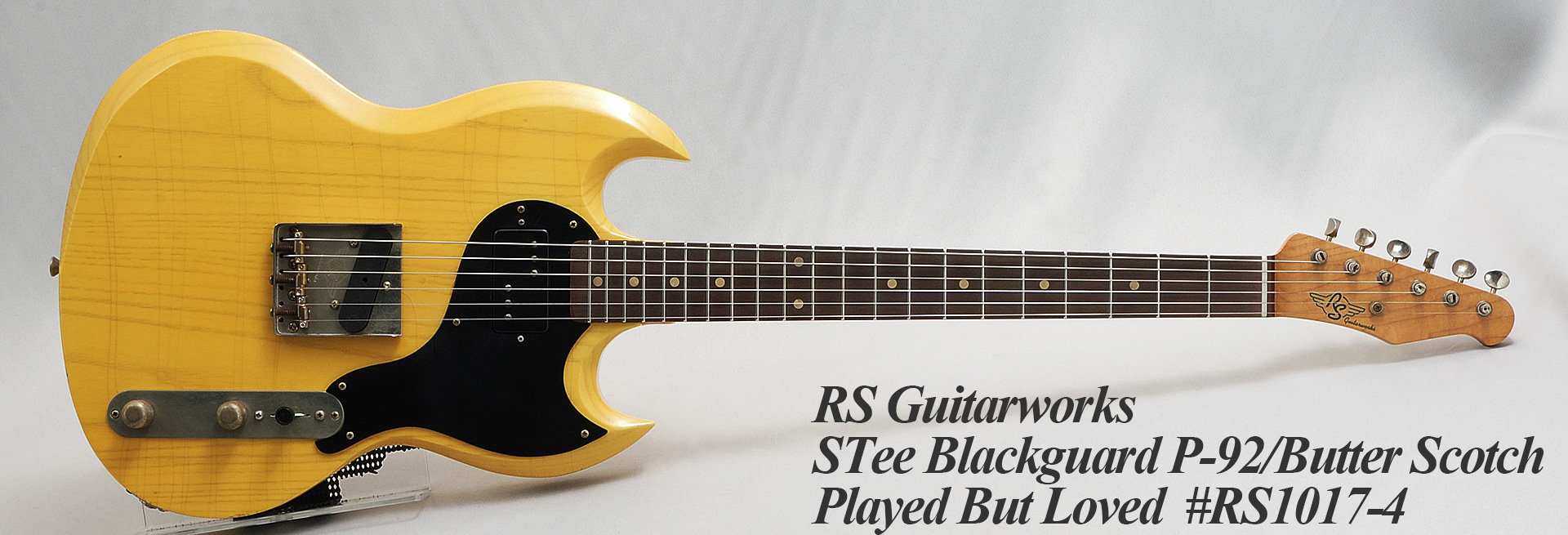 RS Guitarworks STee Blackguard P-92/KATALOX/Butter Scotch/Played